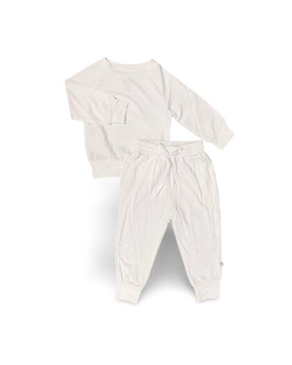 MODEST BABY WHITE CREW NECK JOGGER