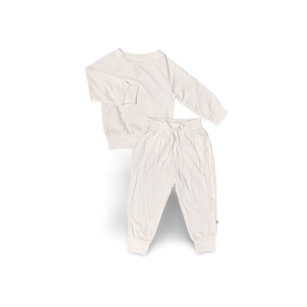 MODEST BABY WHITE CREW NECK JOGGER