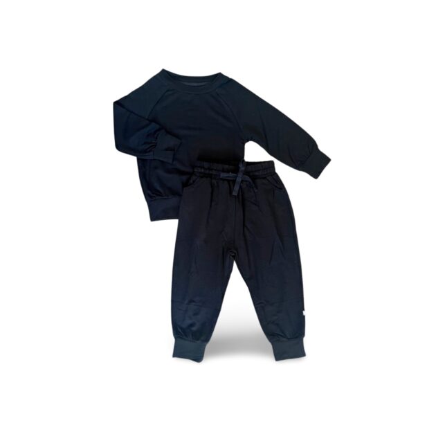 MODEST BABY BLACK CREW NECK JOGGER