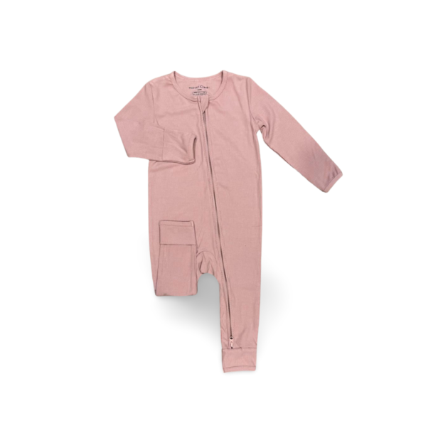 Ribbed Rompers Plum - Modest Baby