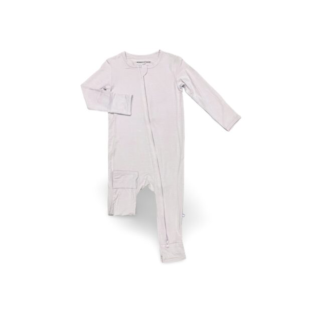 Solid Rompers Lilac - Modest Baby Co