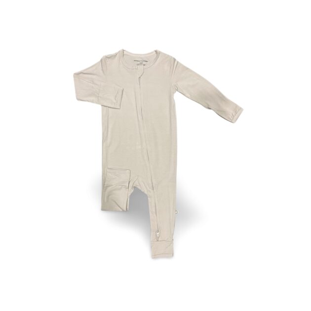 Solid Rompers Sand - Modest Baby Co